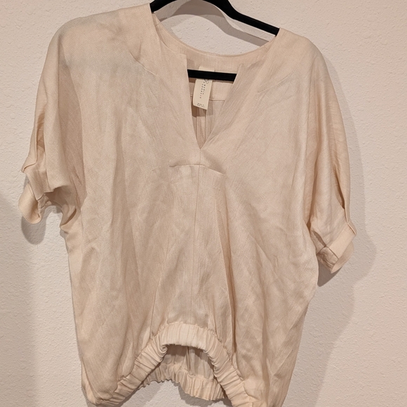 Zero + Maria Cornejo Women's Rae Bomber Top Greige Medium - Picture 3 of 9